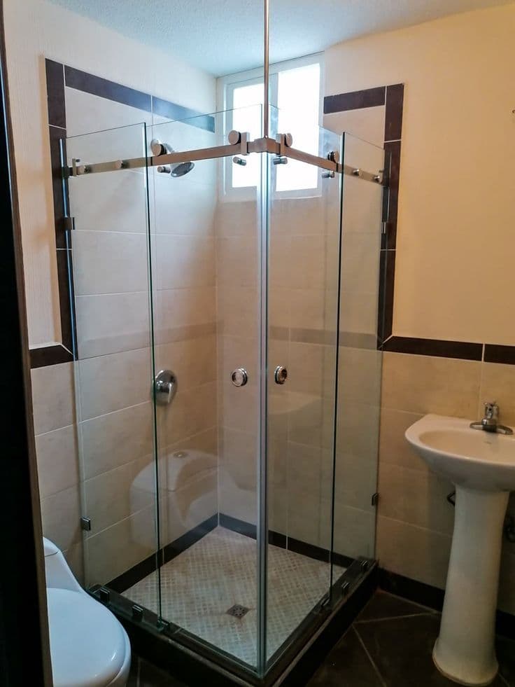 Mampara de Baño Corredera en Vidrio Templado